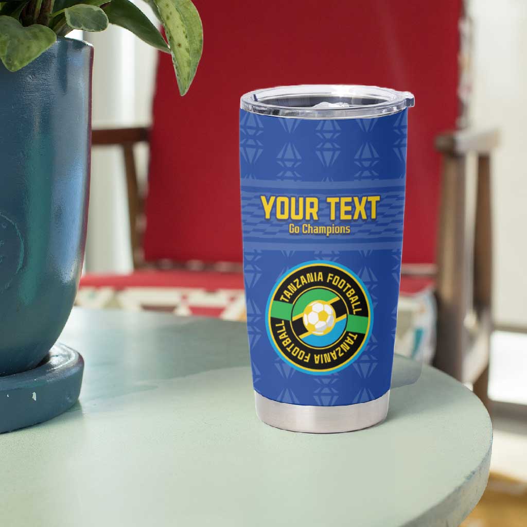 Custom Tanzania Football Tumbler Cup Taifa Stars Go Champions LT15