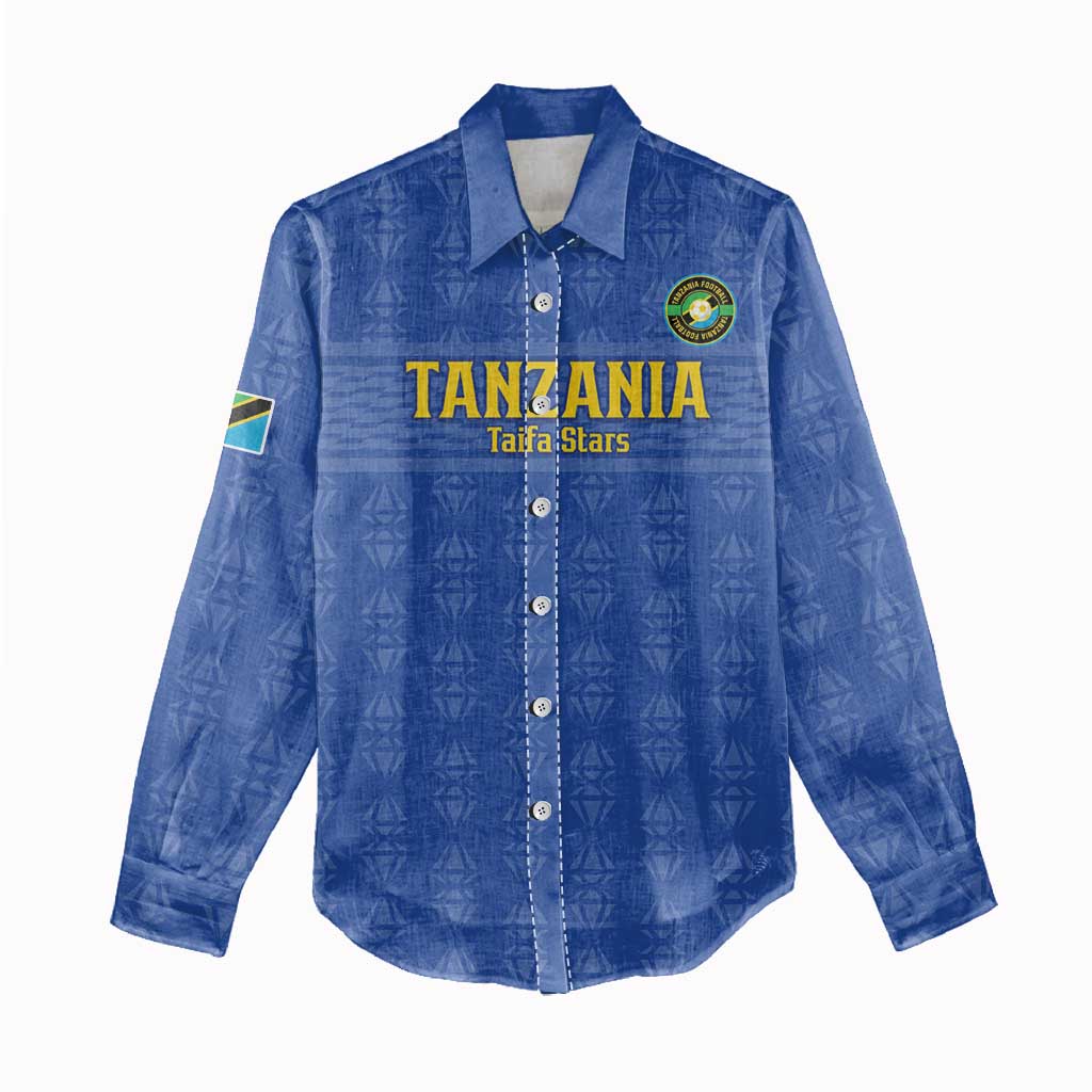 Custom Tanzania Football Women Casual Shirt Taifa Stars Go Champions LT15