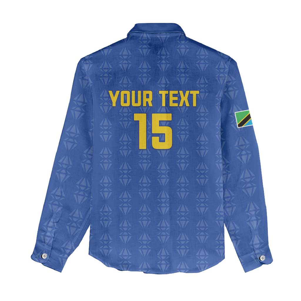 Custom Tanzania Football Women Casual Shirt Taifa Stars Go Champions LT15