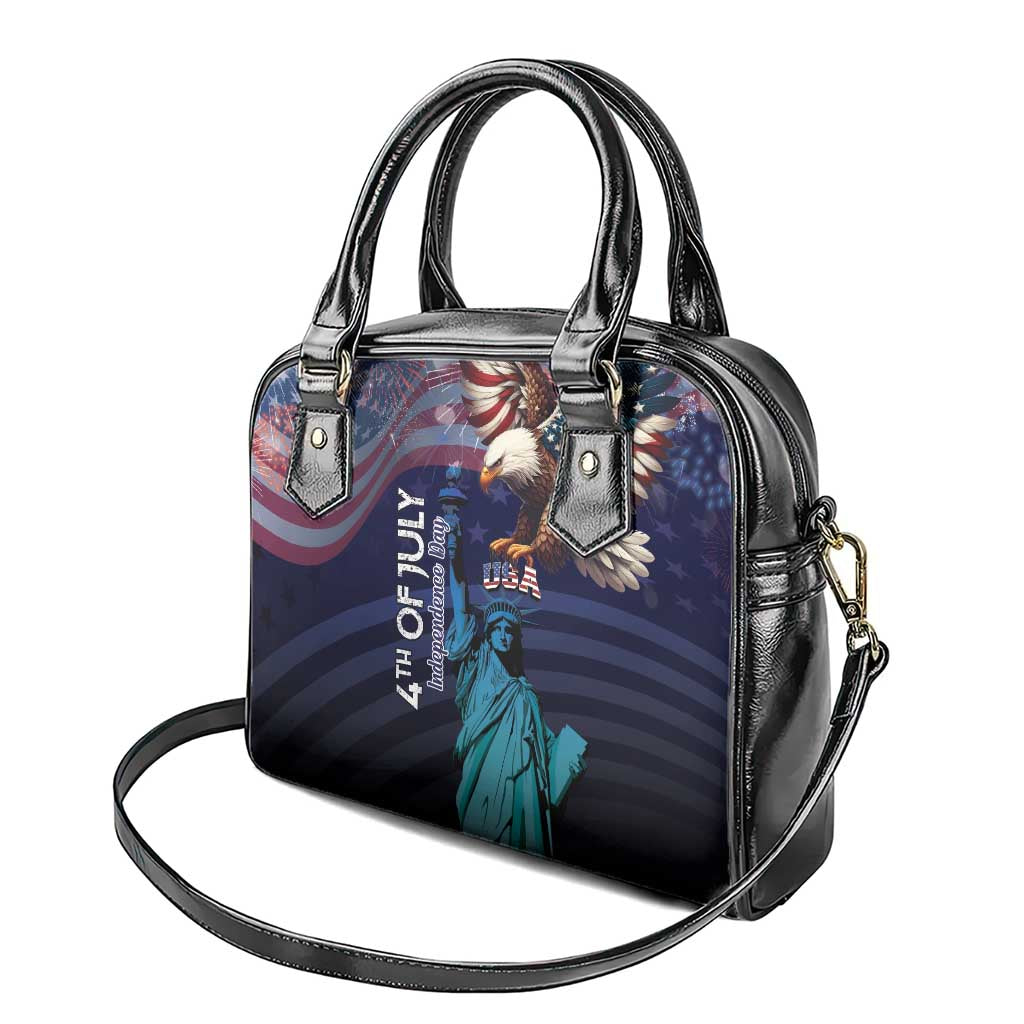 Fourth Of July USA Shoulder Handbag Eagle - Statue Of Liberty LT15