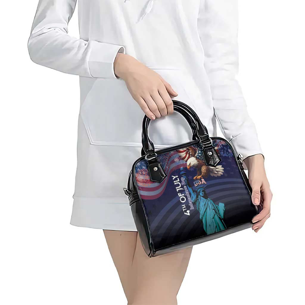 Fourth Of July USA Shoulder Handbag Eagle - Statue Of Liberty LT15