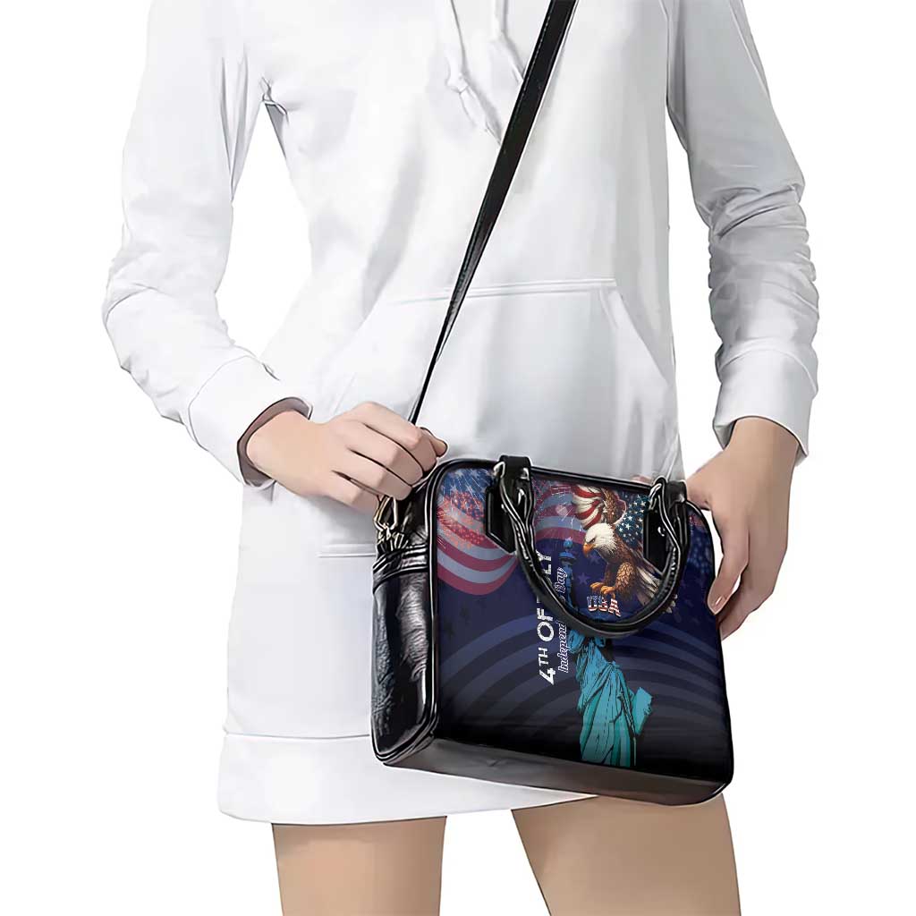 Fourth Of July USA Shoulder Handbag Eagle - Statue Of Liberty LT15