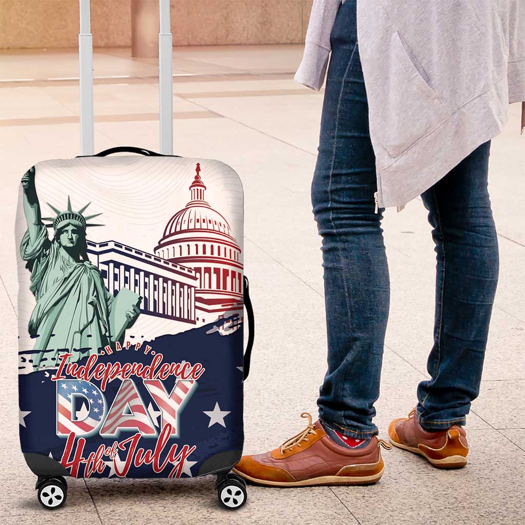 Fourth Of July Luggage Cover Happy USA Independence Day LT15