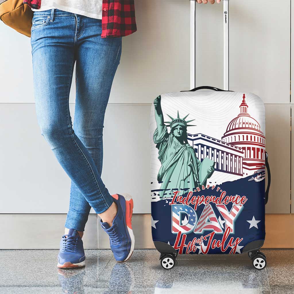 Fourth Of July Luggage Cover Happy USA Independence Day LT15