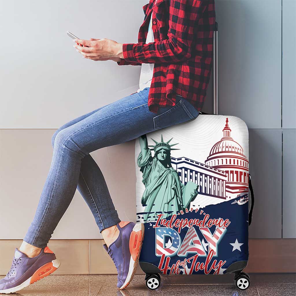 Fourth Of July Luggage Cover Happy USA Independence Day LT15