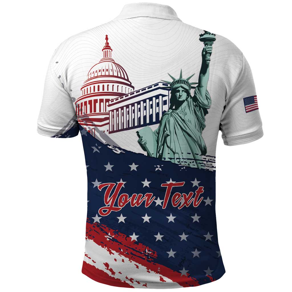 Personalized Fourth Of July Polo Shirt Happy USA Independence Day LT15