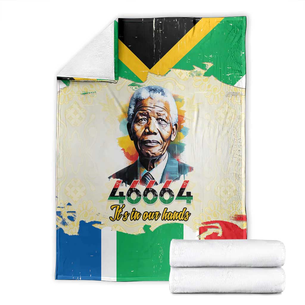 Nelson Mandela International Day 46664 Blanket Its In Our Hands - Batik Pattern LT15
