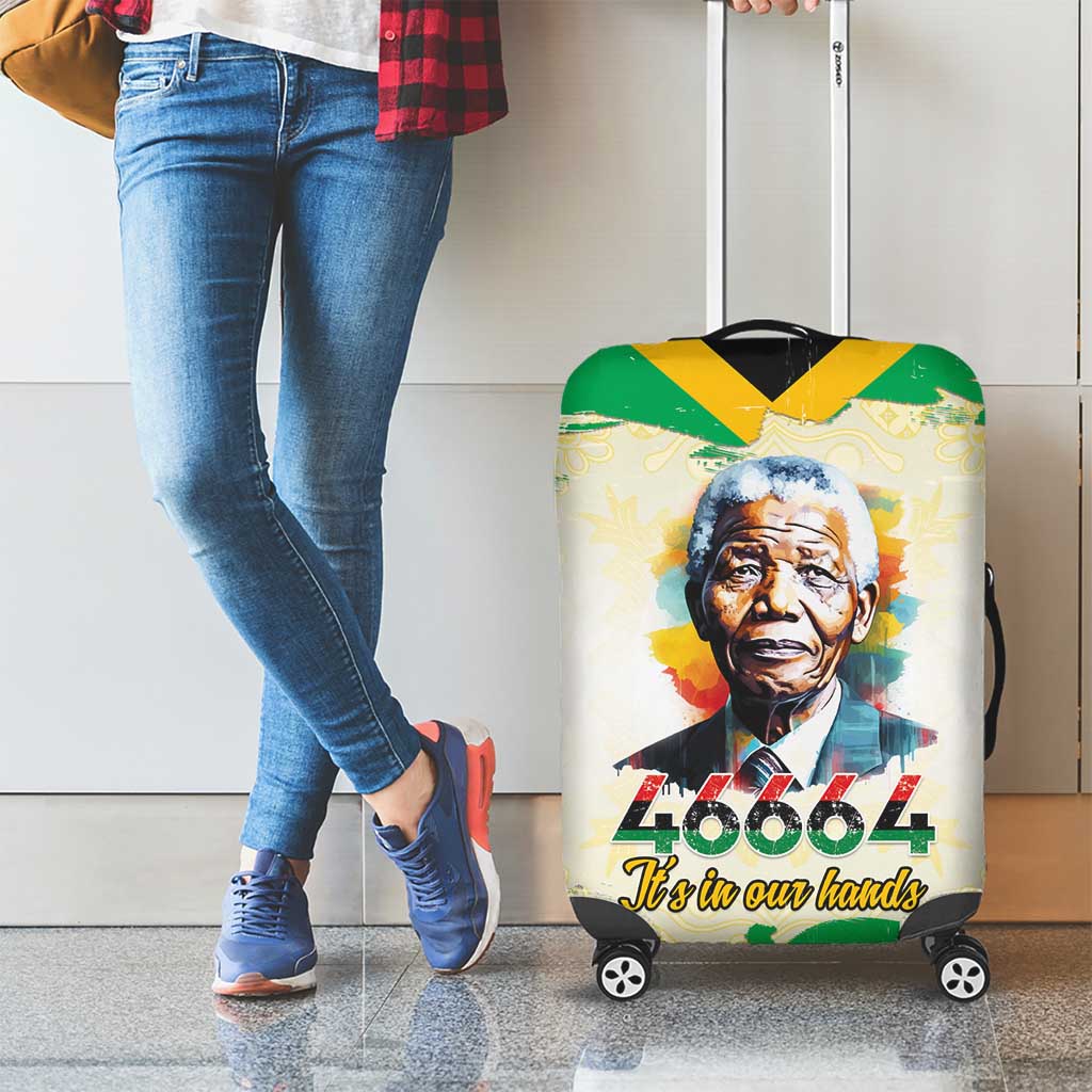 Nelson Mandela International Day 46664 Luggage Cover Its In Our Hands - Batik Pattern LT15