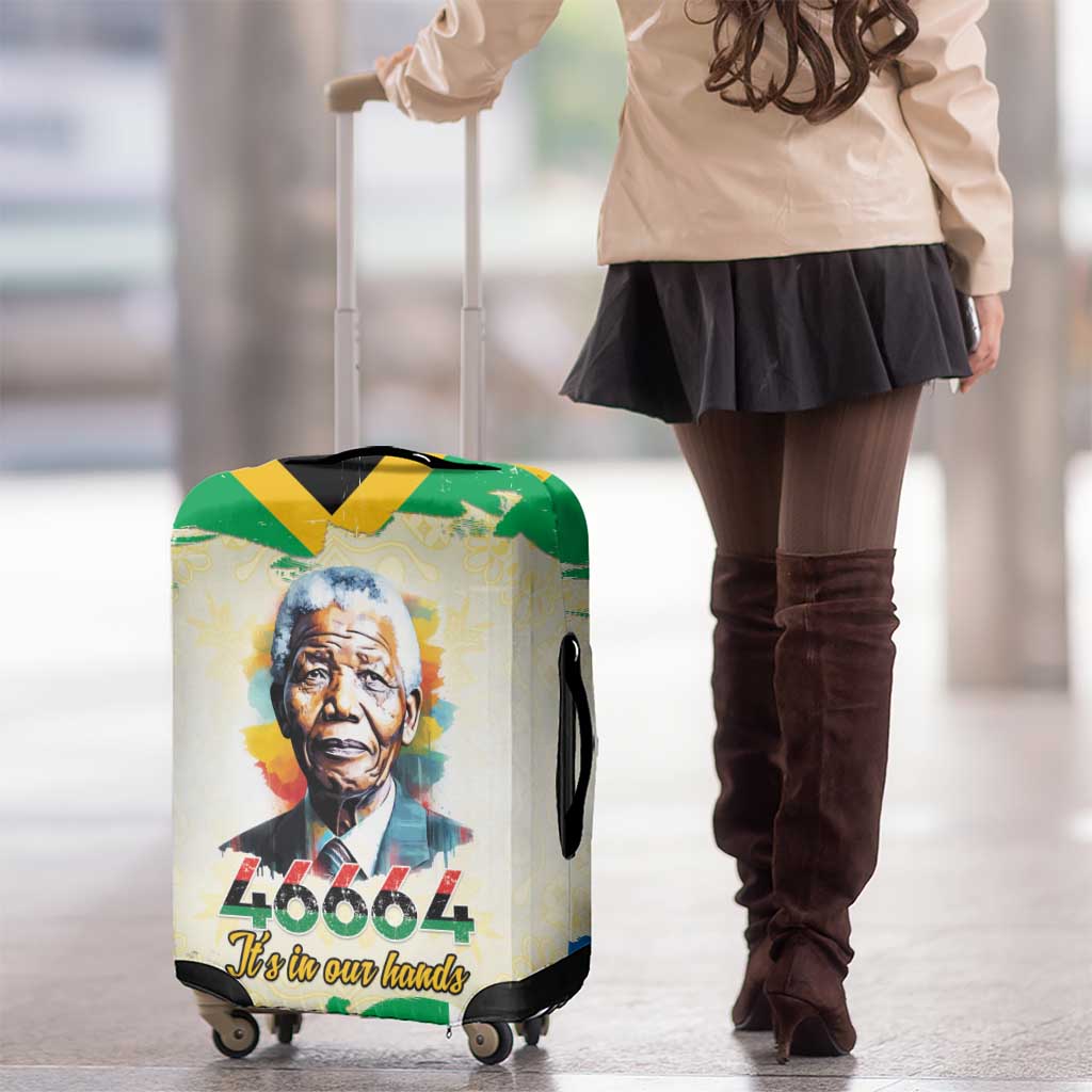 Nelson Mandela International Day 46664 Luggage Cover Its In Our Hands - Batik Pattern LT15