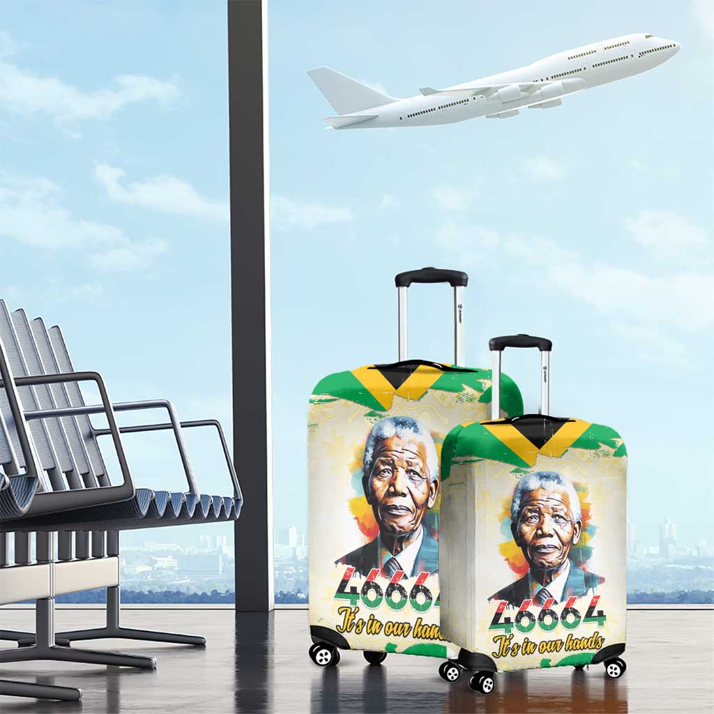 Nelson Mandela International Day 46664 Luggage Cover Its In Our Hands - Batik Pattern LT15
