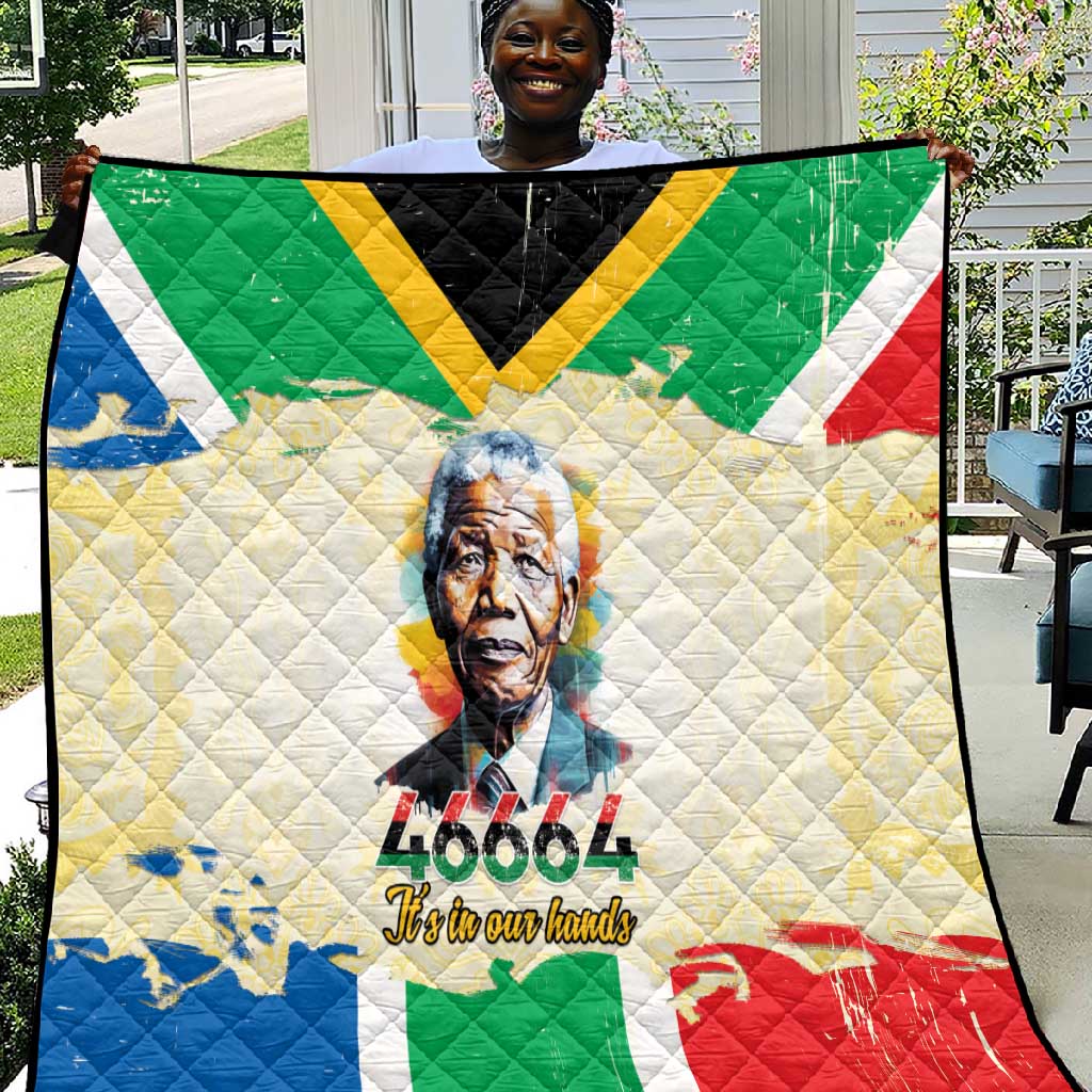 Nelson Mandela International Day 46664 Quilt Its In Our Hands - Batik Pattern LT15