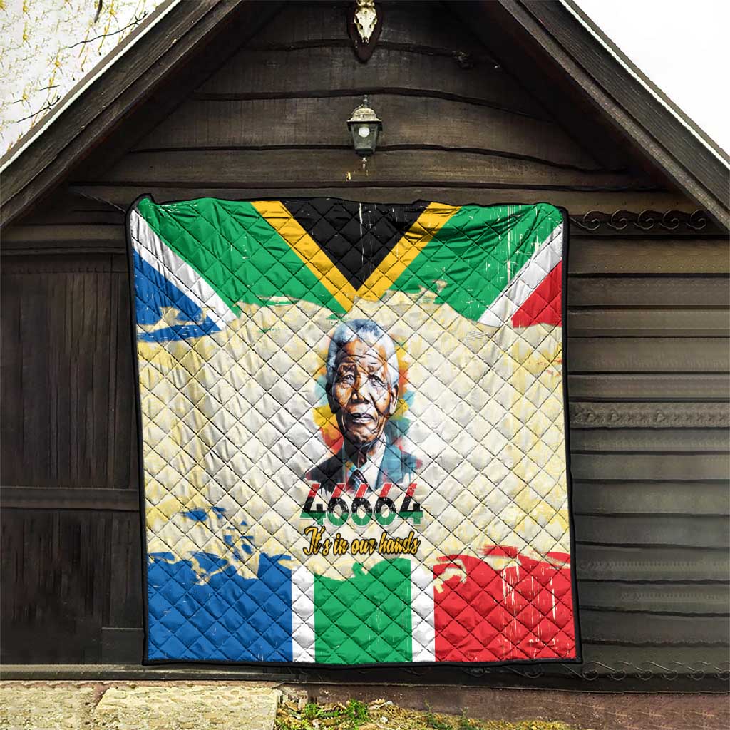 Nelson Mandela International Day 46664 Quilt Its In Our Hands - Batik Pattern LT15