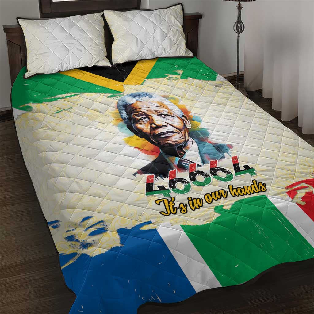 Nelson Mandela International Day 46664 Quilt Bed Set Its In Our Hands - Batik Pattern LT15