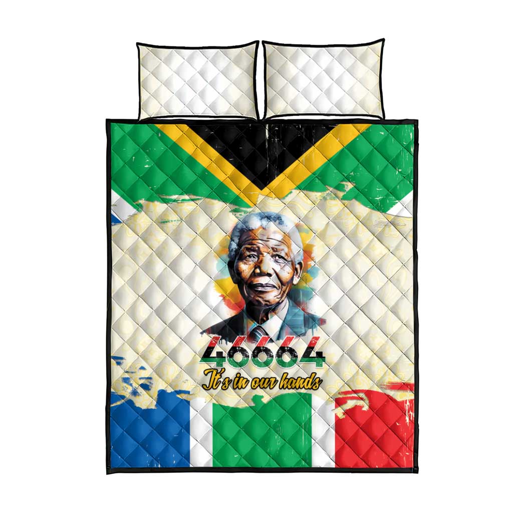 Nelson Mandela International Day 46664 Quilt Bed Set Its In Our Hands - Batik Pattern LT15