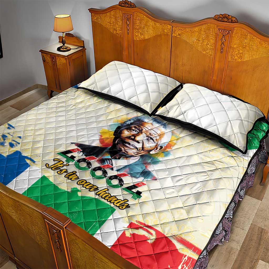 Nelson Mandela International Day 46664 Quilt Bed Set Its In Our Hands - Batik Pattern LT15