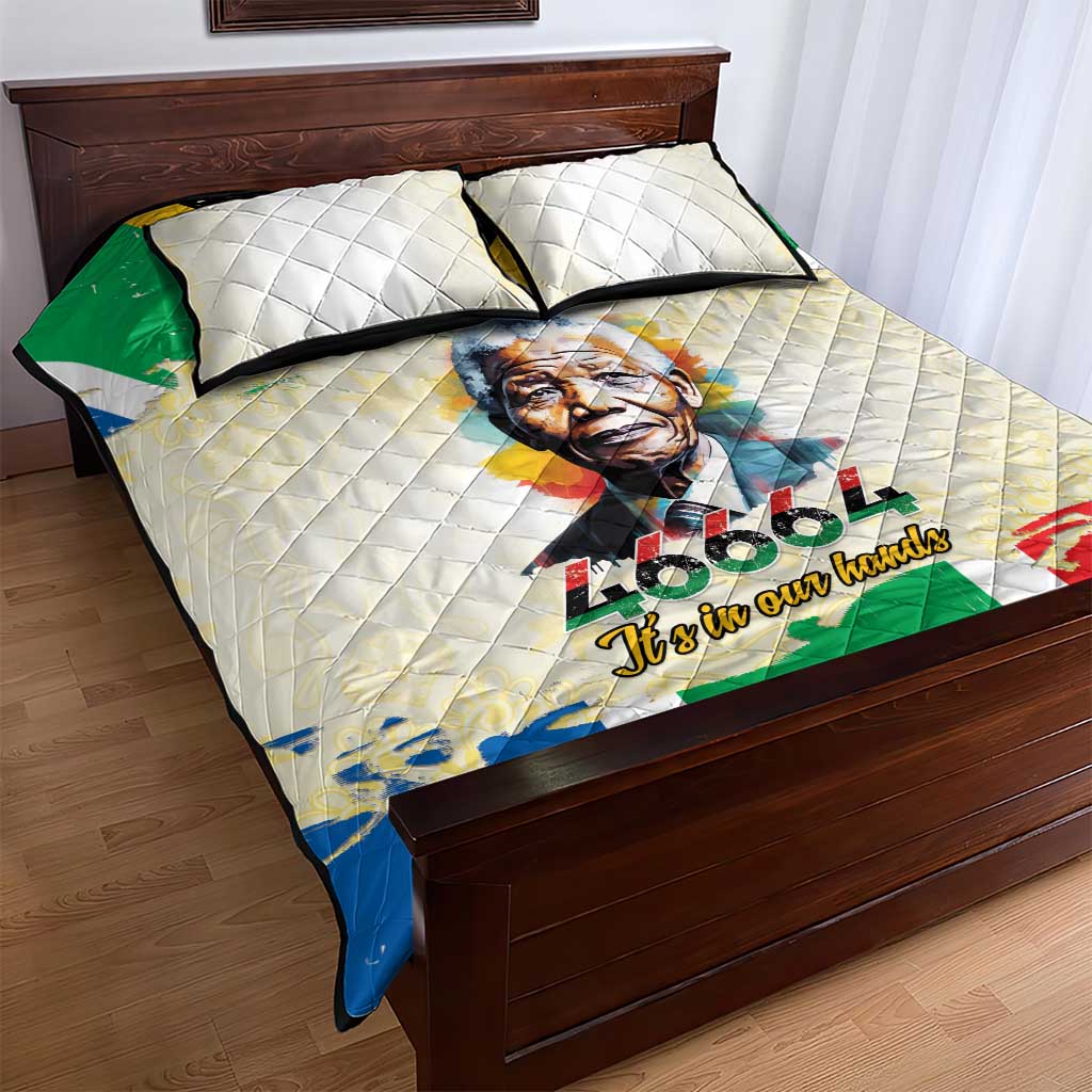 Nelson Mandela International Day 46664 Quilt Bed Set Its In Our Hands - Batik Pattern LT15