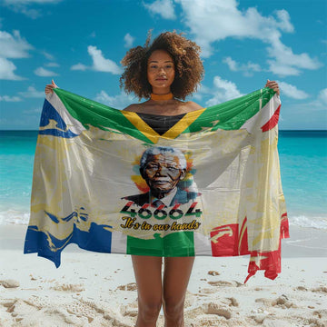 Nelson Mandela International Day 46664 Sarong Its In Our Hands - Batik Pattern LT15