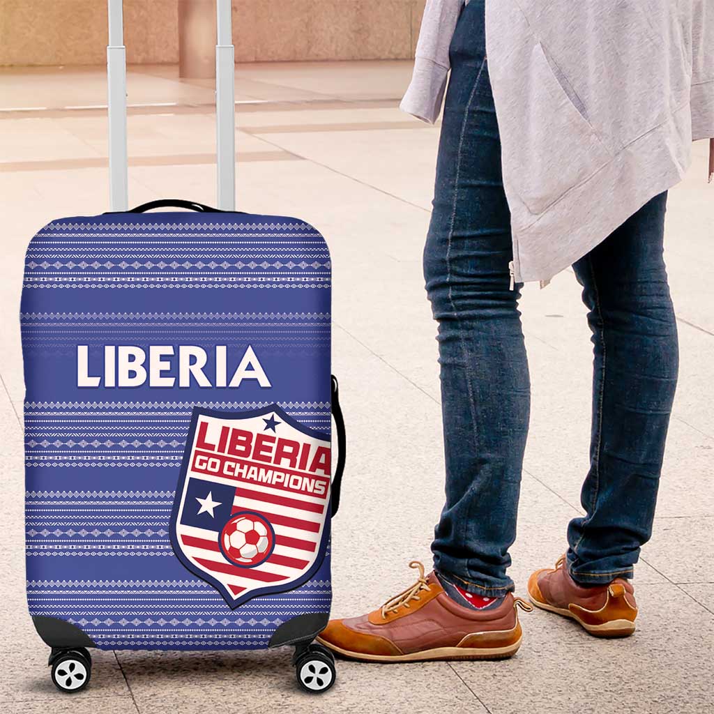 Liberia Football Luggage Cover Women Blue Jersey LT15