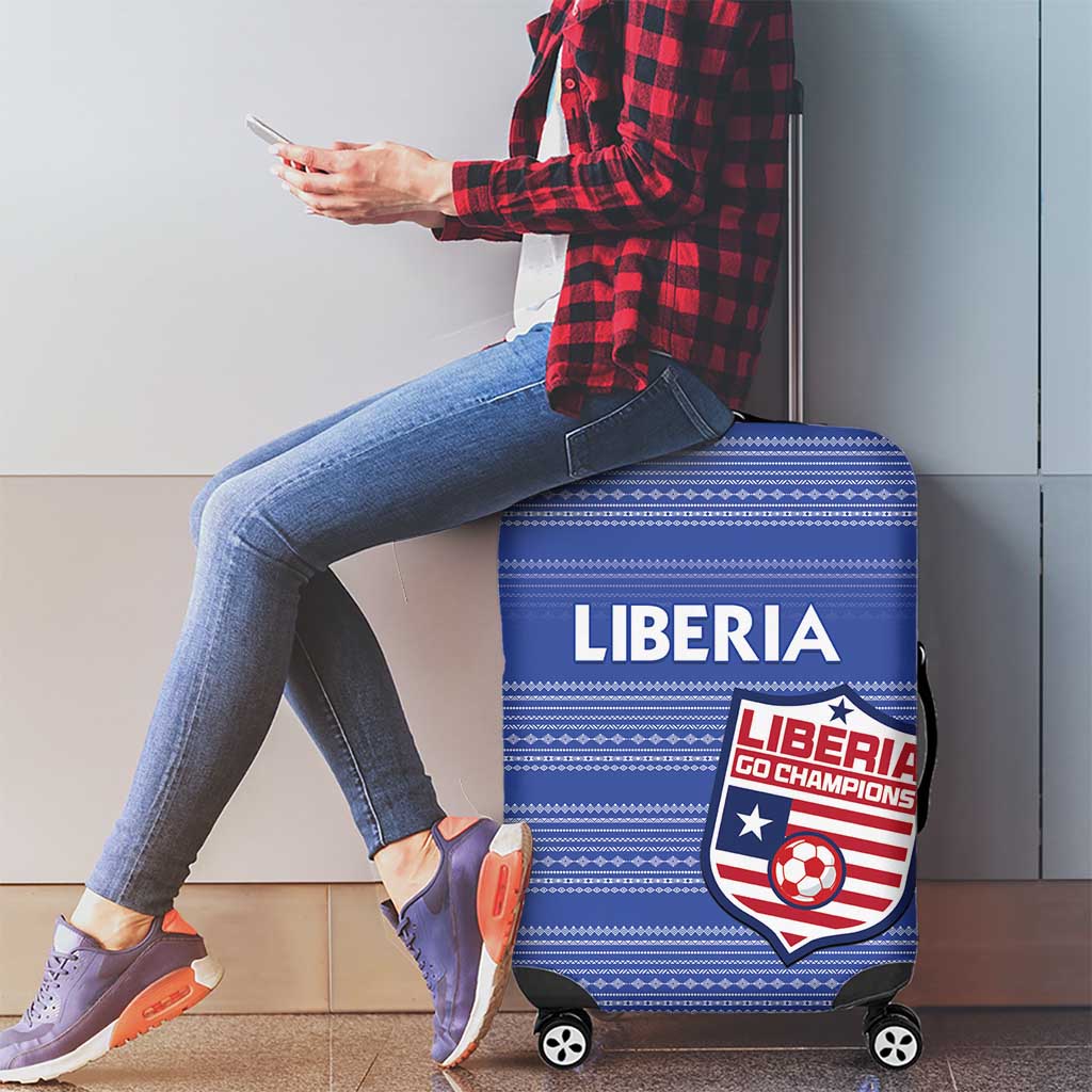 Liberia Football Luggage Cover Women Blue Jersey LT15