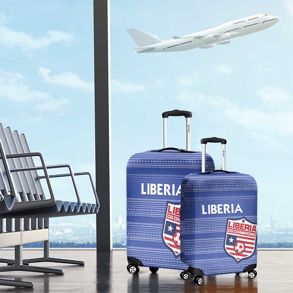 Liberia Football Luggage Cover Women Blue Jersey LT15