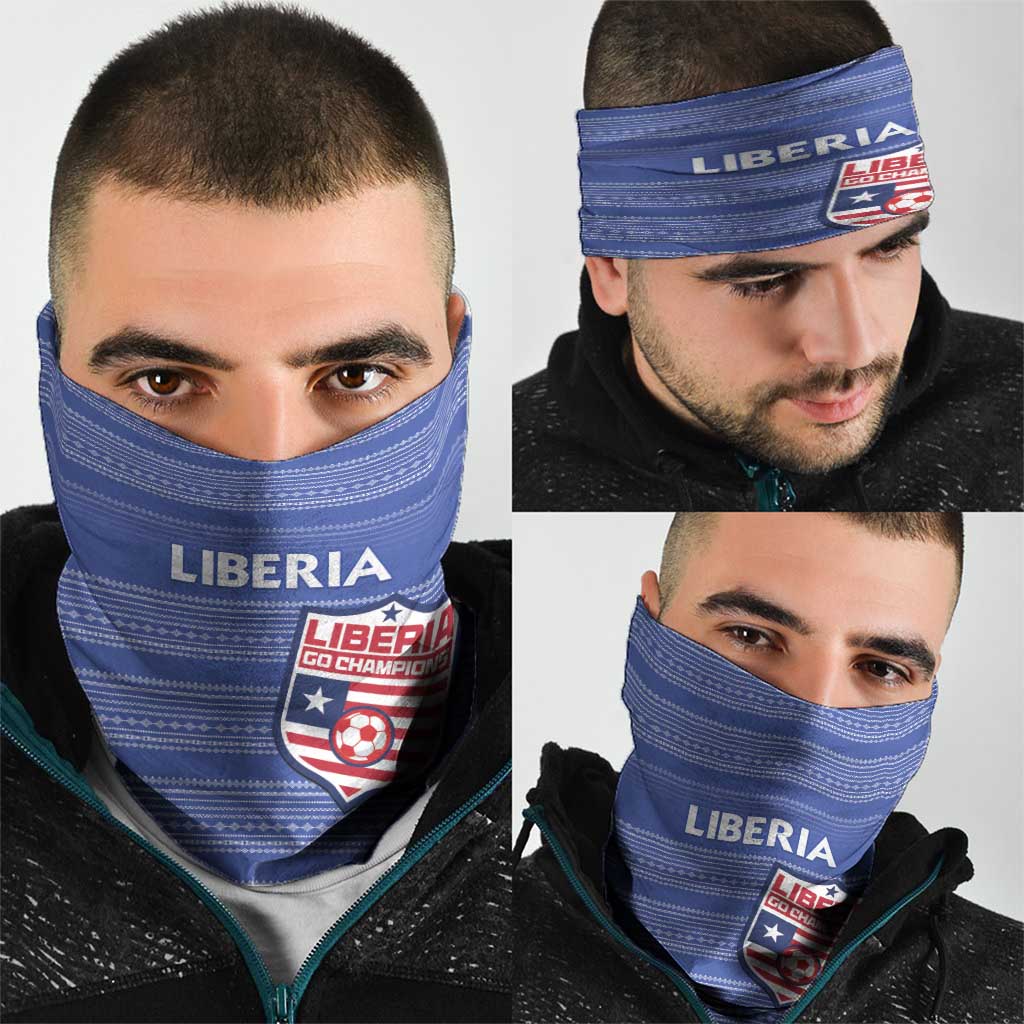 Liberia Football Neck Gaiter Women Blue Jersey LT15