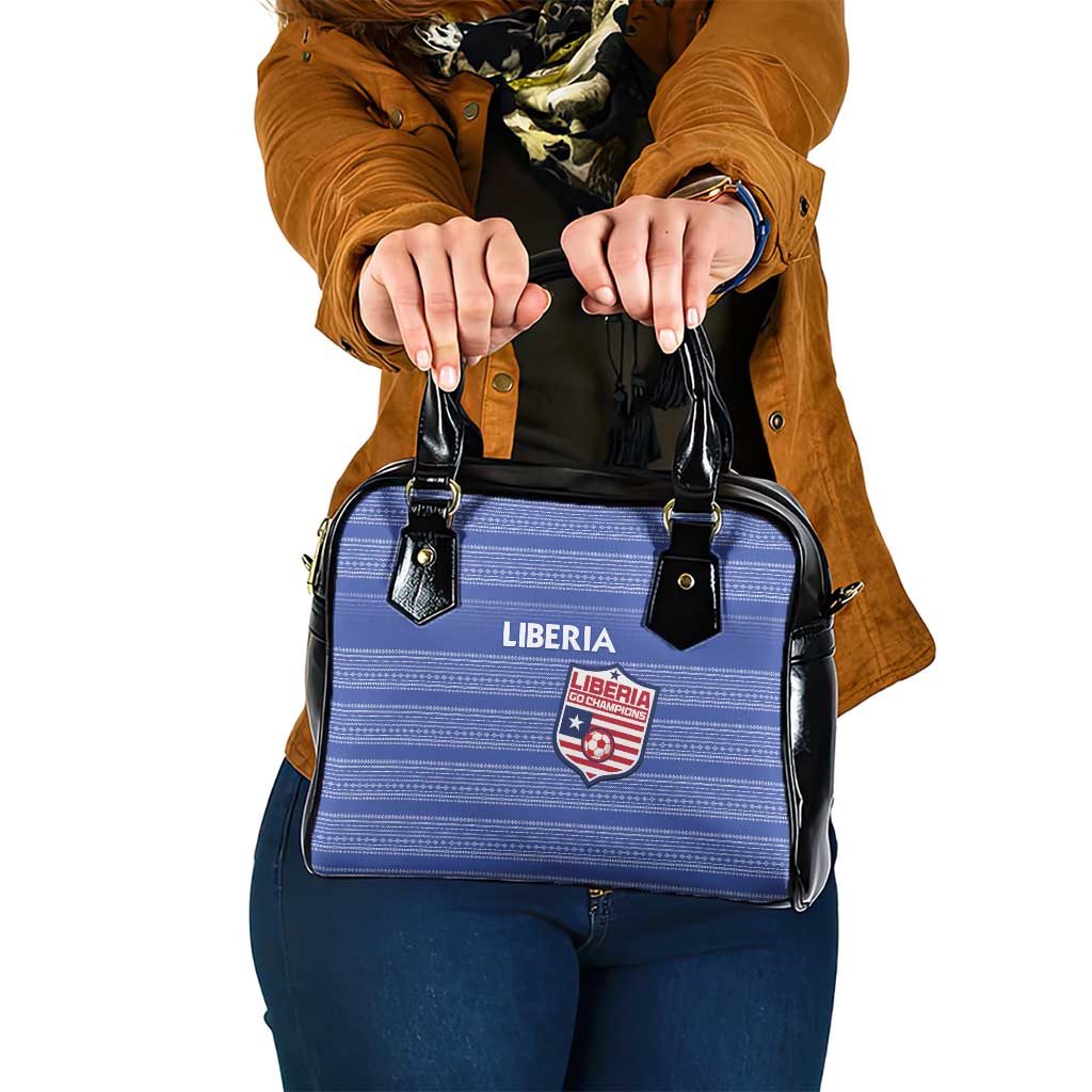 Liberia Football Shoulder Handbag Women Blue Jersey LT15