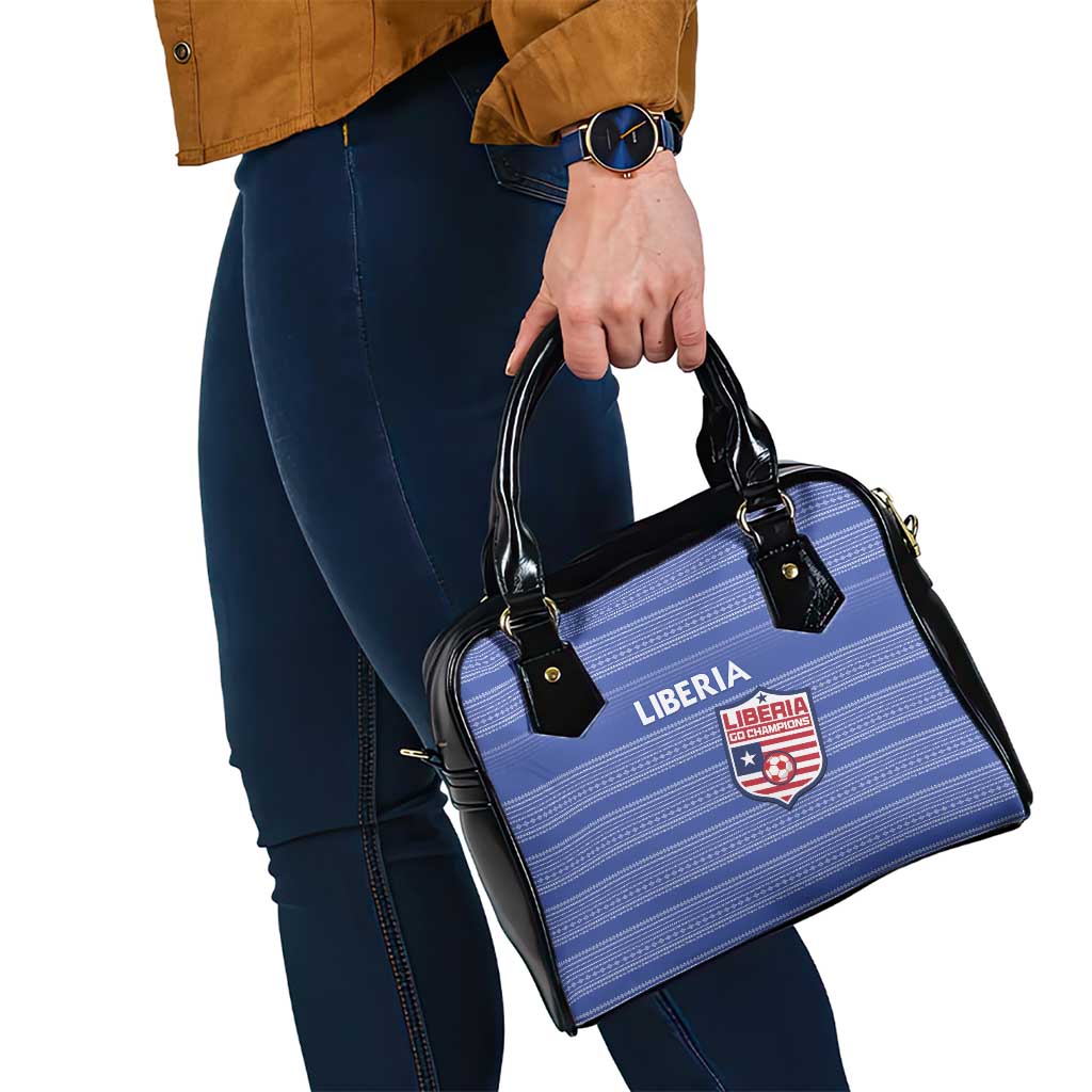 Liberia Football Shoulder Handbag Women Blue Jersey LT15
