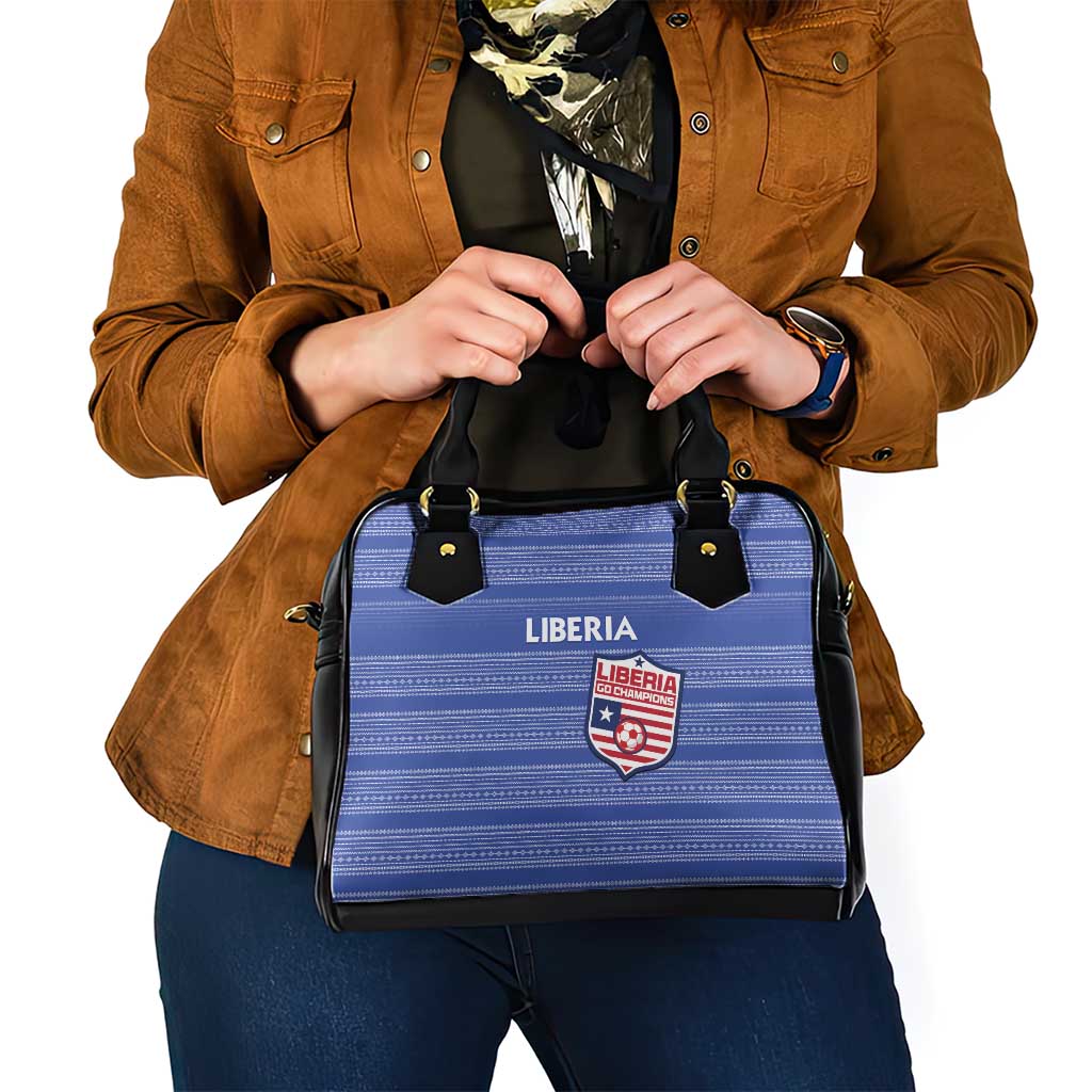 Liberia Football Shoulder Handbag Women Blue Jersey LT15