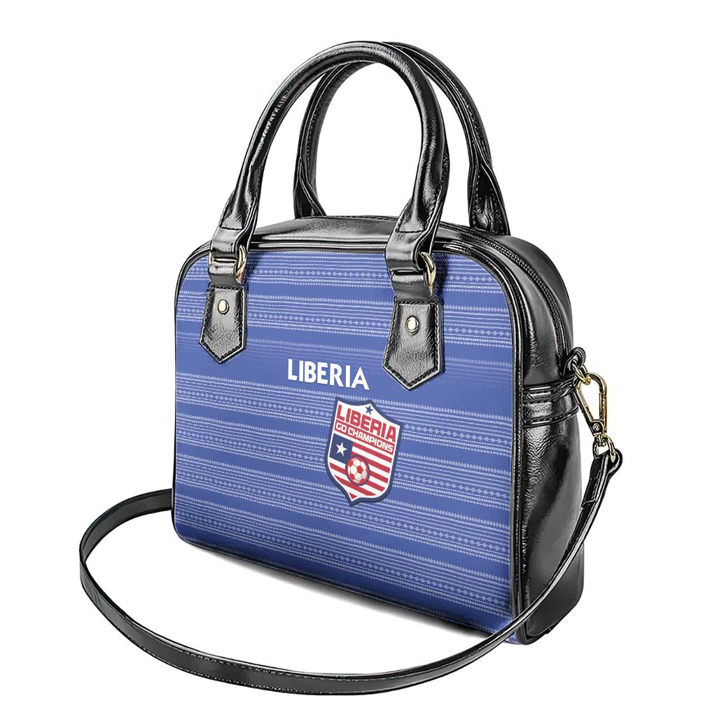 Liberia Football Shoulder Handbag Women Blue Jersey LT15