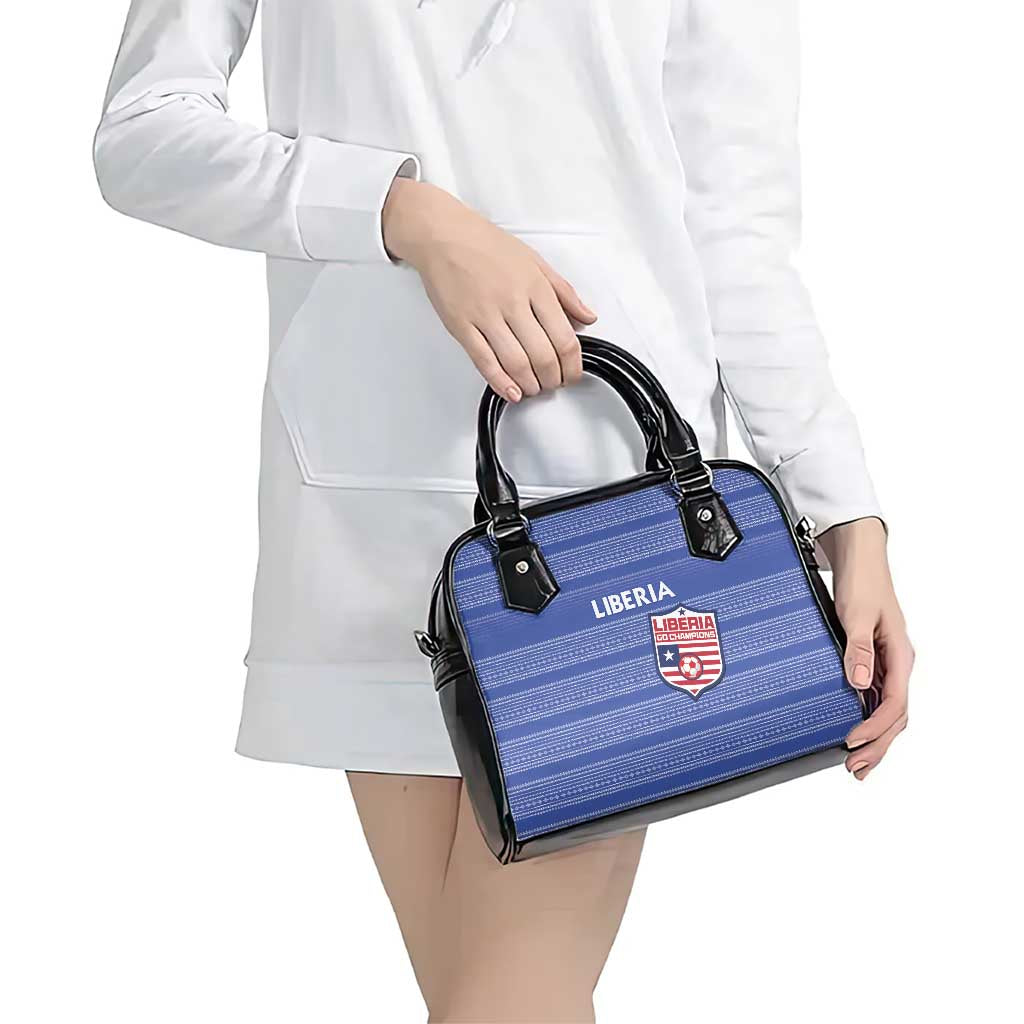 Liberia Football Shoulder Handbag Women Blue Jersey LT15