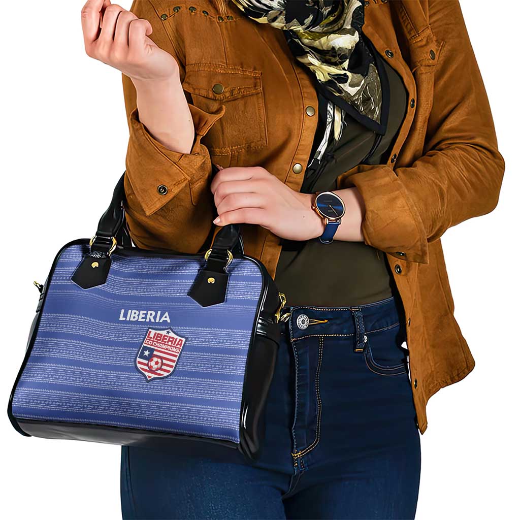 Liberia Football Shoulder Handbag Women Blue Jersey LT15