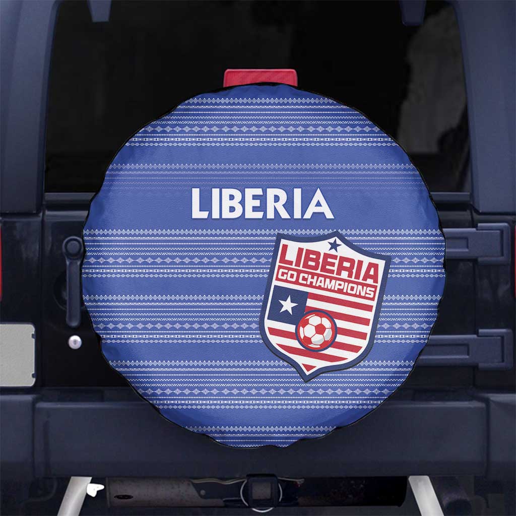 Liberia Football Spare Tire Cover Women Blue Jersey LT15