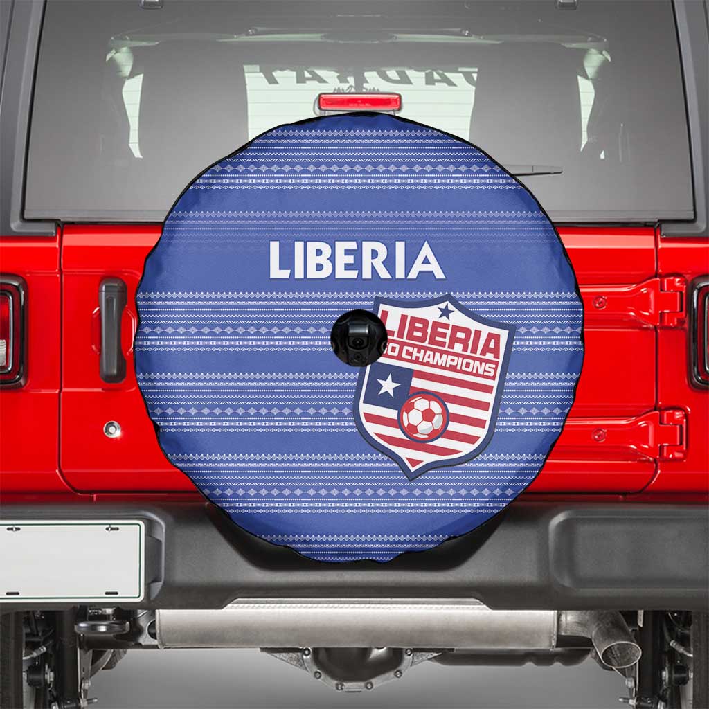 Liberia Football Spare Tire Cover Women Blue Jersey LT15