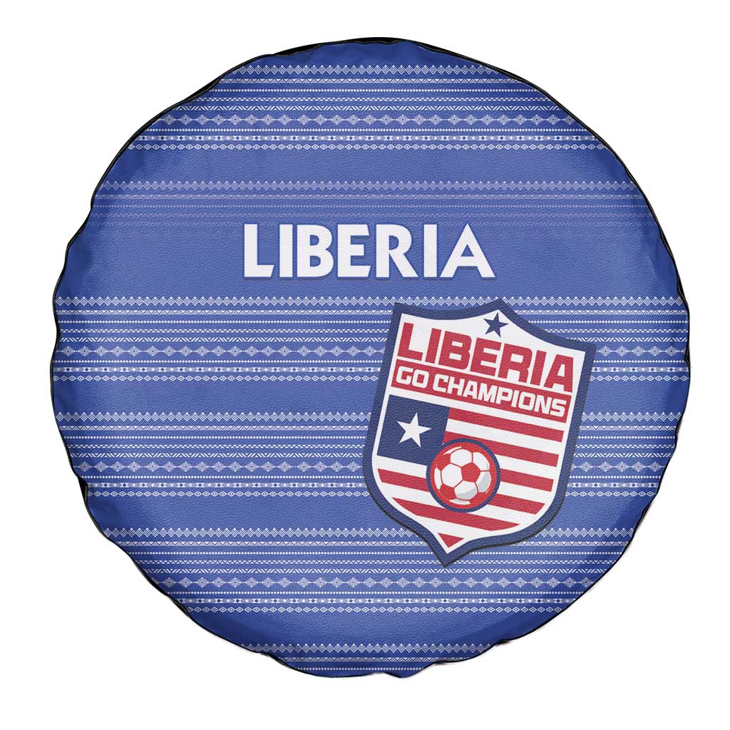Liberia Football Spare Tire Cover Women Blue Jersey LT15