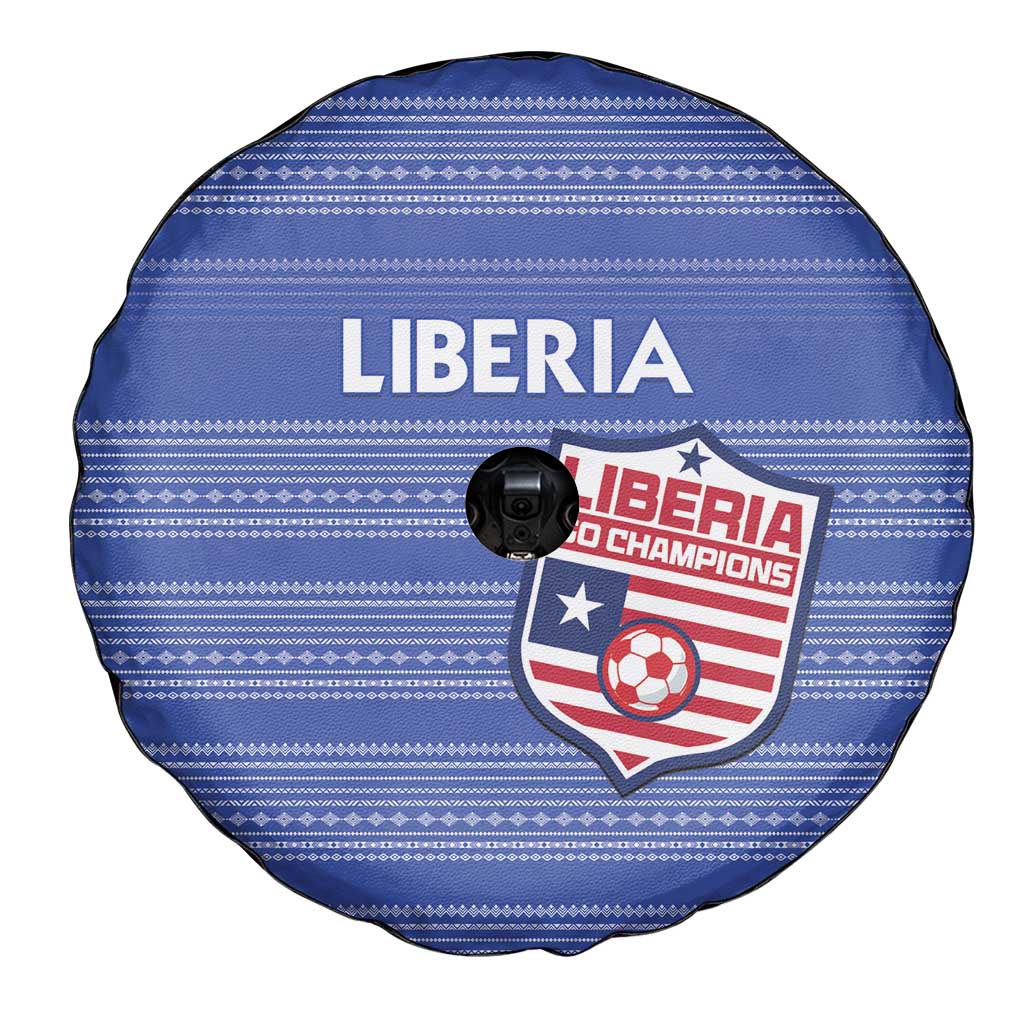 Liberia Football Spare Tire Cover Women Blue Jersey LT15