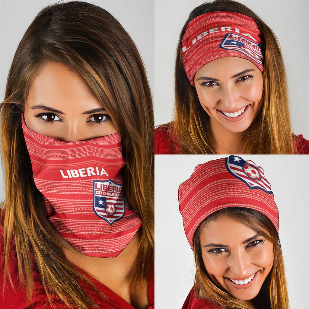 Liberia Football Neck Gaiter Women Red Jersey LT15