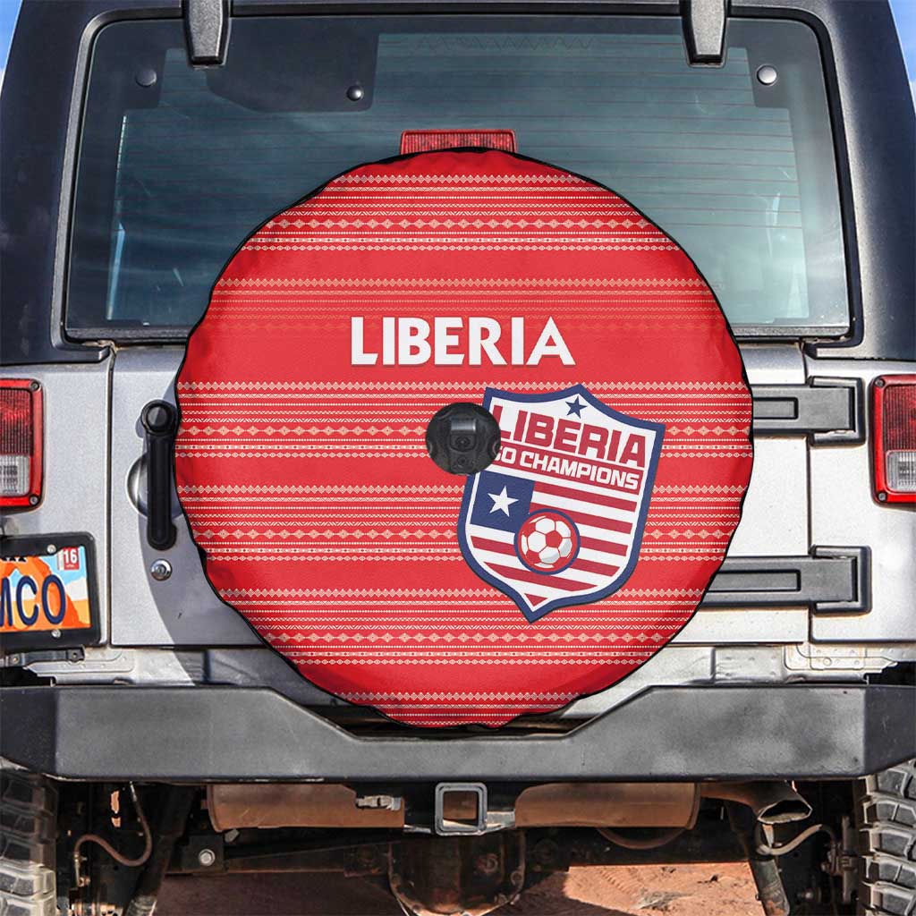 Liberia Football Spare Tire Cover Women Red Jersey LT15