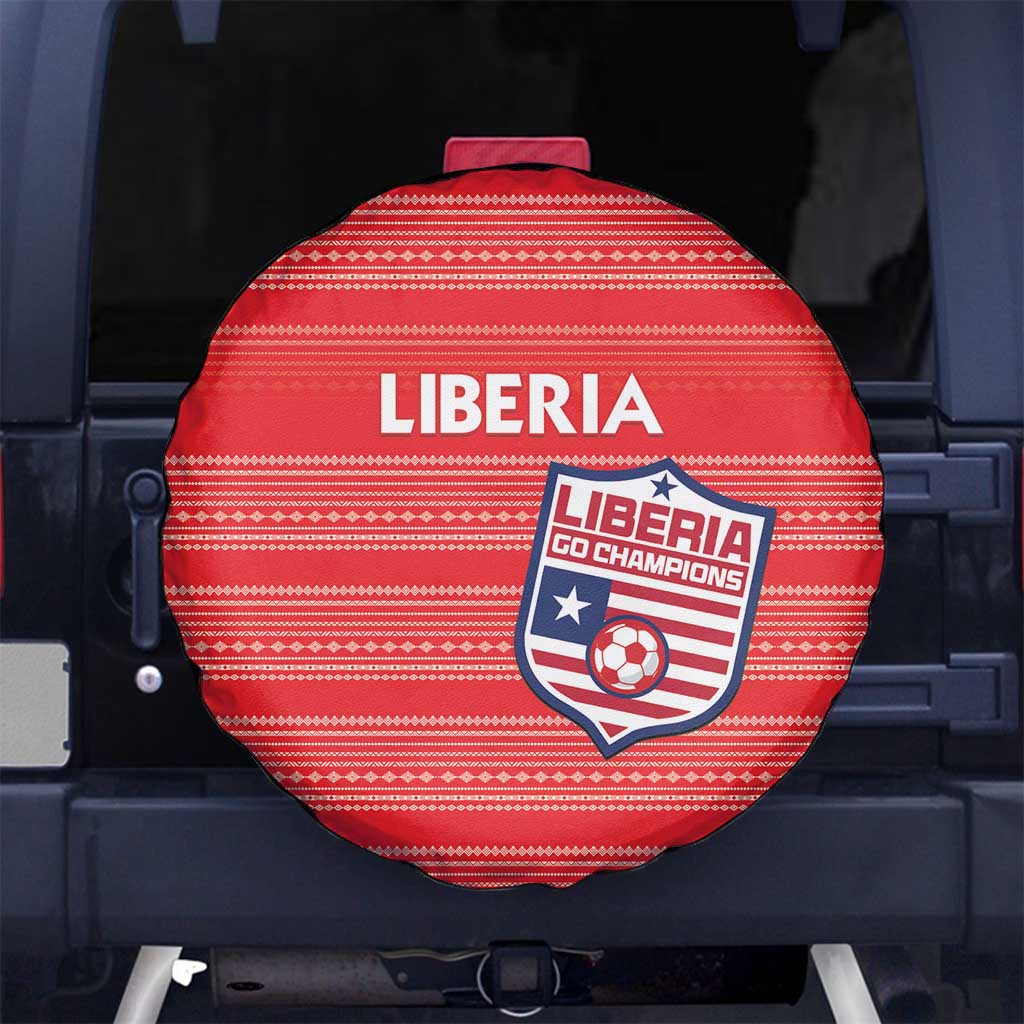Liberia Football Spare Tire Cover Women Red Jersey LT15