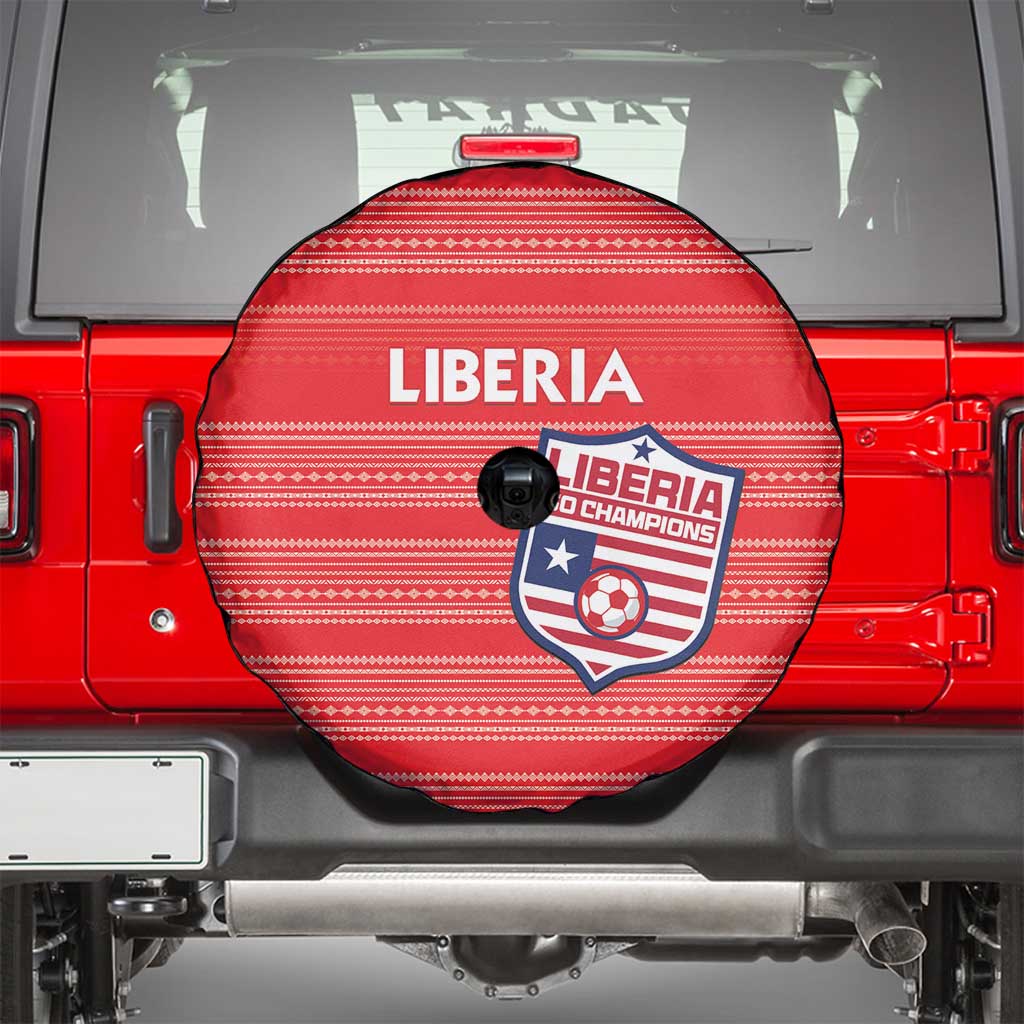 Liberia Football Spare Tire Cover Women Red Jersey LT15