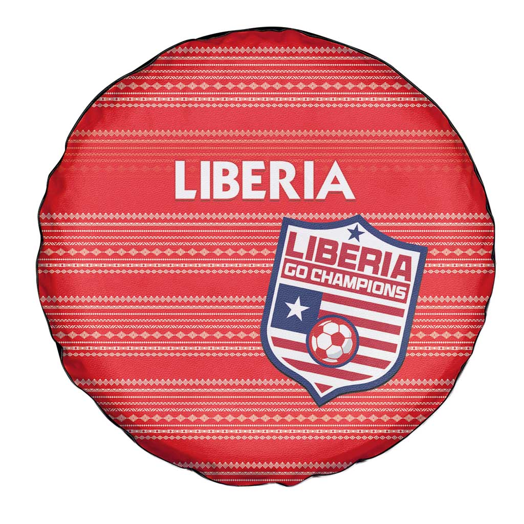 Liberia Football Spare Tire Cover Women Red Jersey LT15