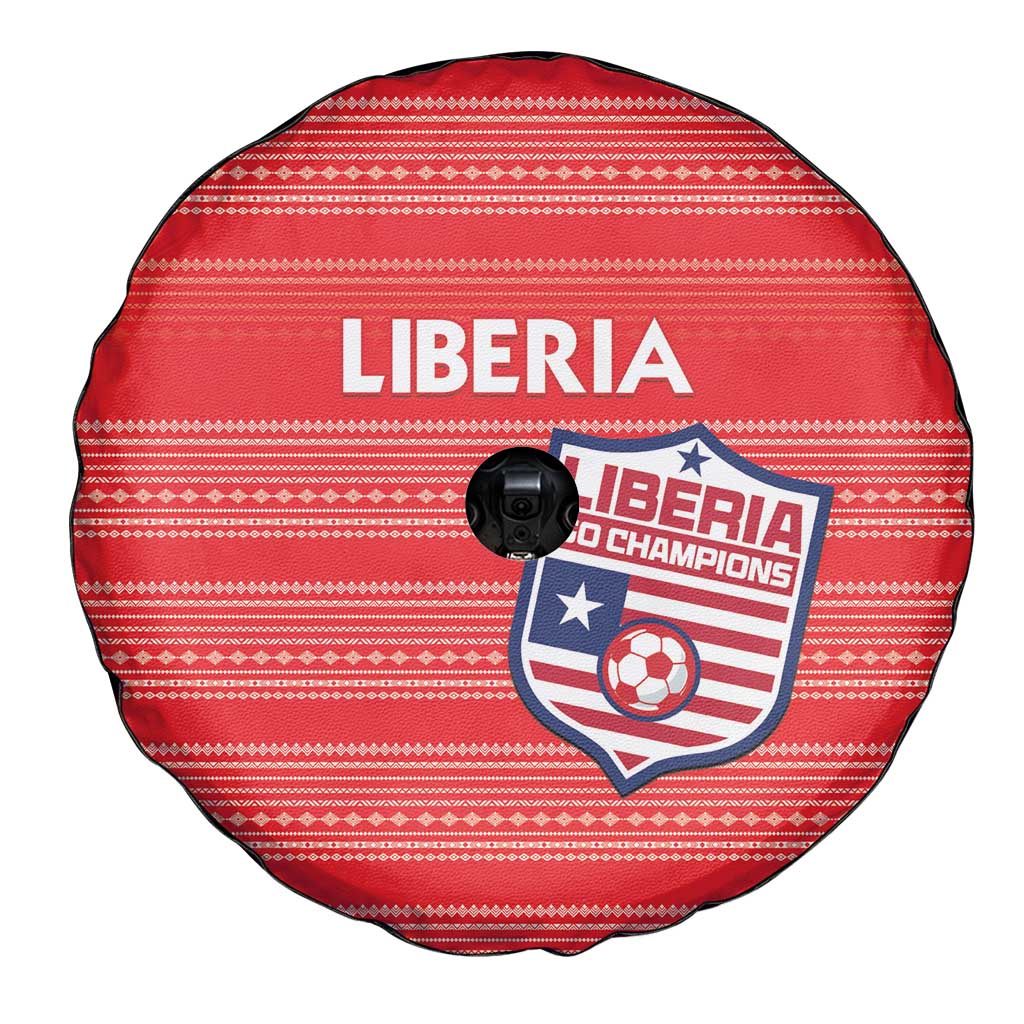 Liberia Football Spare Tire Cover Women Red Jersey LT15