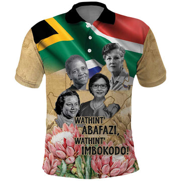 South African Women Mobilisation Polo Shirt Wathint Abafazi Wathint Imbokodo LT15