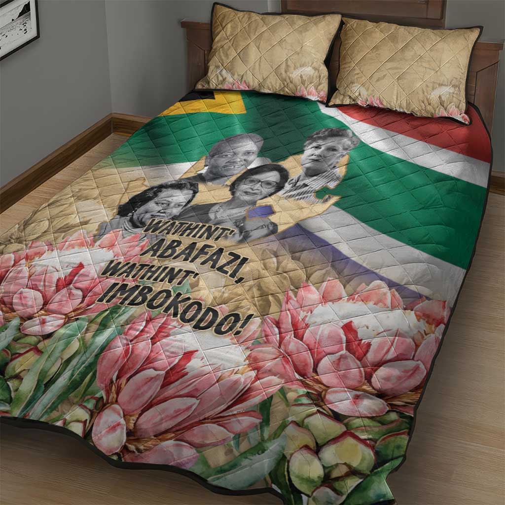 South African Women Fight Apartheir Quilt Bed Set Wathint Abafazi Wathint Imbokodo LT15