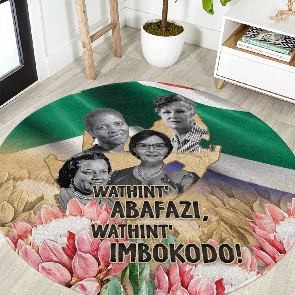 South African Women Fight Apartheir Round Carpet Wathint Abafazi Wathint Imbokodo LT15