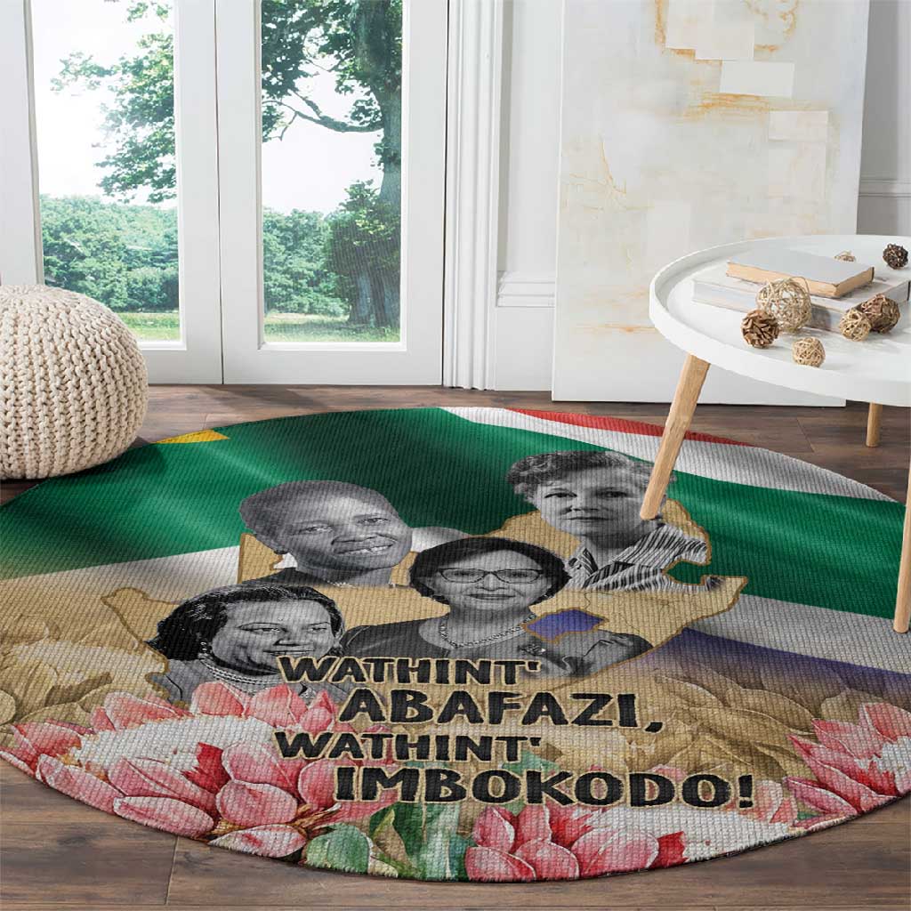 South African Women Fight Apartheir Round Carpet Wathint Abafazi Wathint Imbokodo LT15