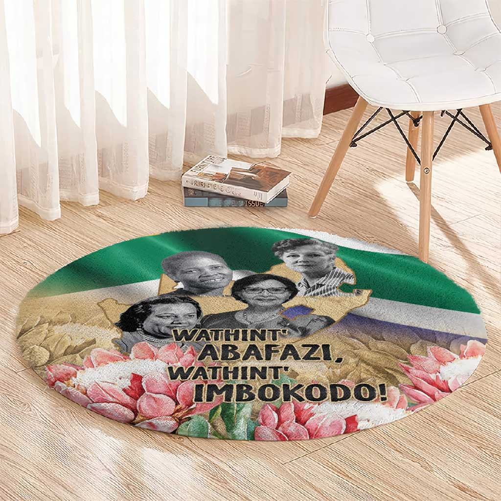 South African Women Fight Apartheir Round Carpet Wathint Abafazi Wathint Imbokodo LT15