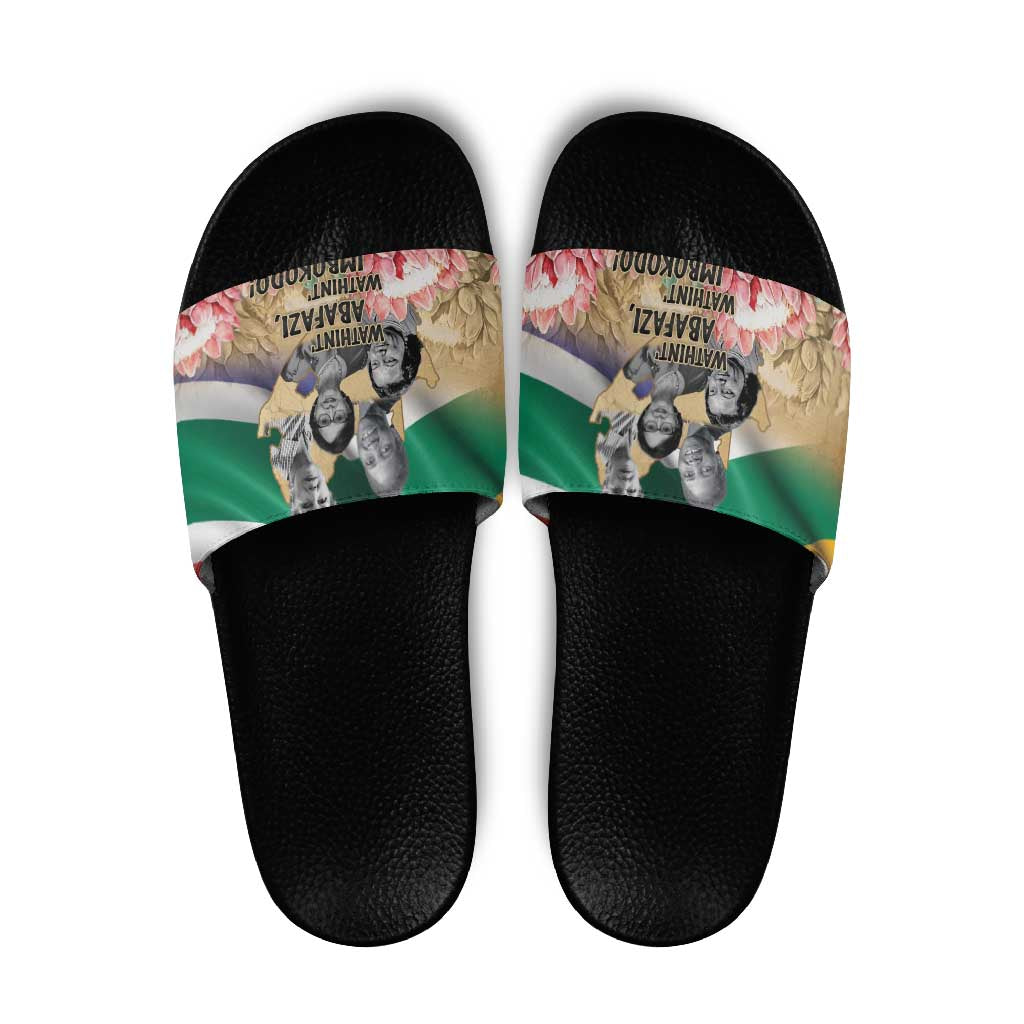 South African Women Mobilisation Slide Sandals Wathint Abafazi Wathint Imbokodo LT15