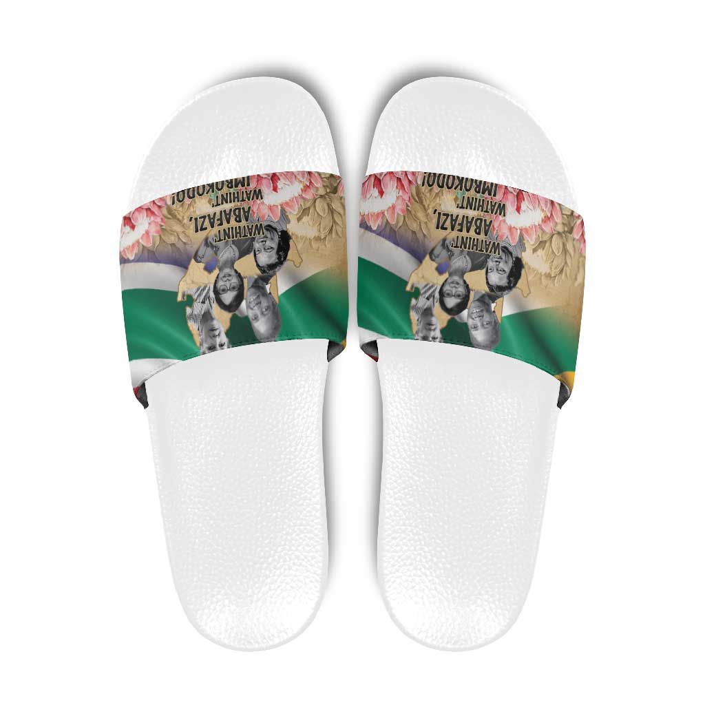 South African Women Mobilisation Slide Sandals Wathint Abafazi Wathint Imbokodo LT15