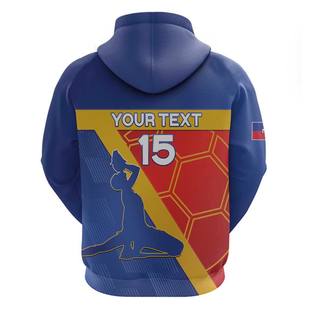 Custom Haiti Football Hoodie Neg Marron Go Ayiti LT15