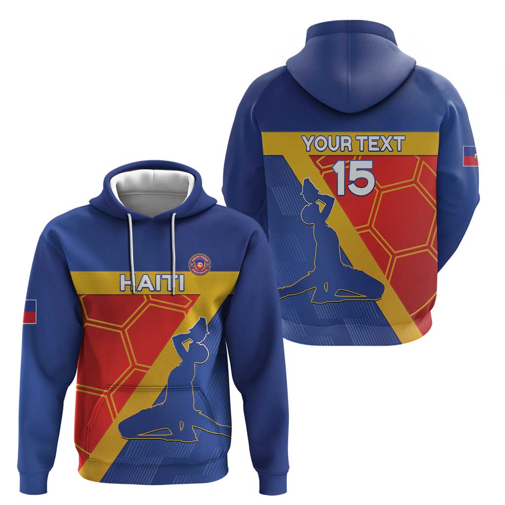 Custom Haiti Football Hoodie Neg Marron Go Ayiti LT15